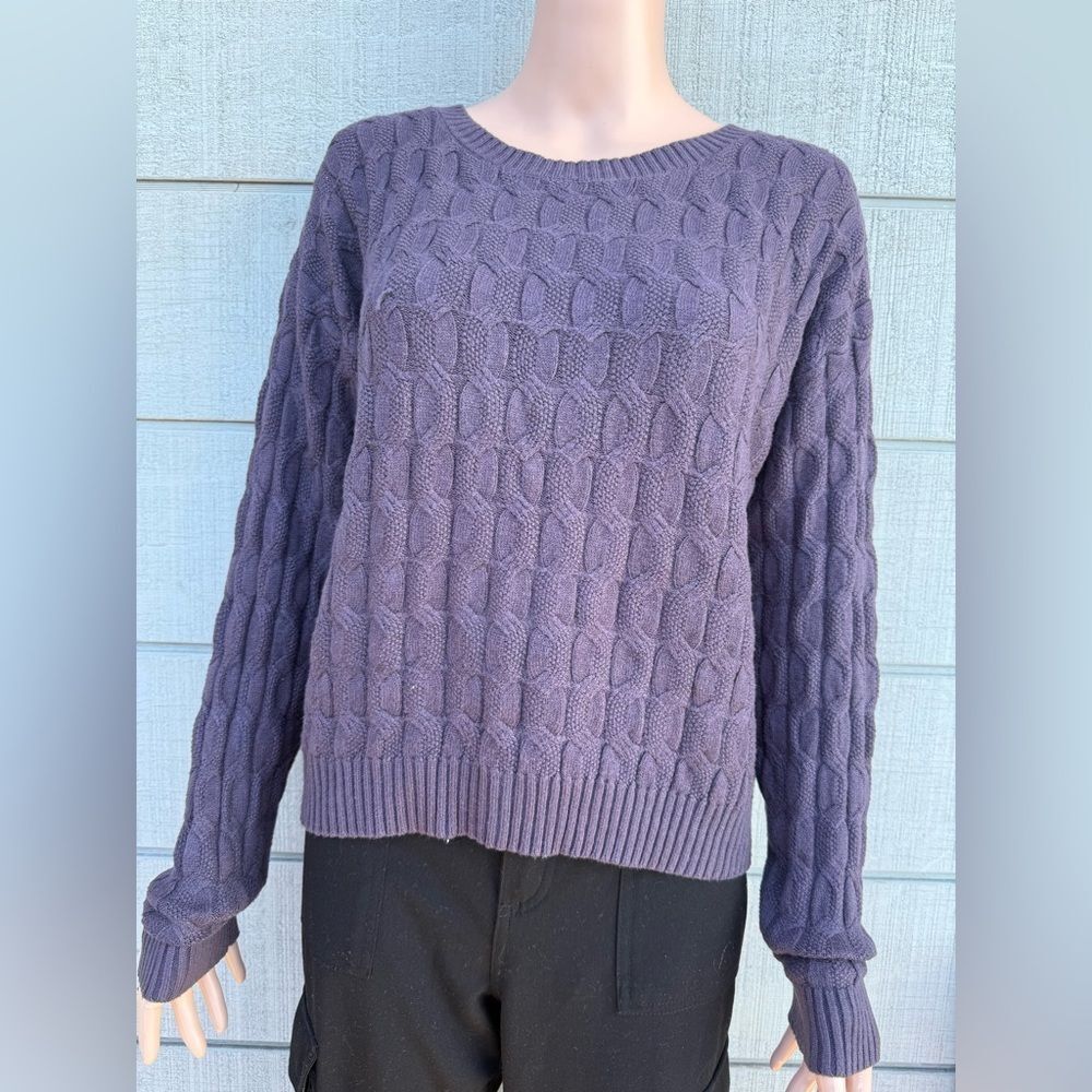 Women’s Aster purple knitted long sleeve top size L